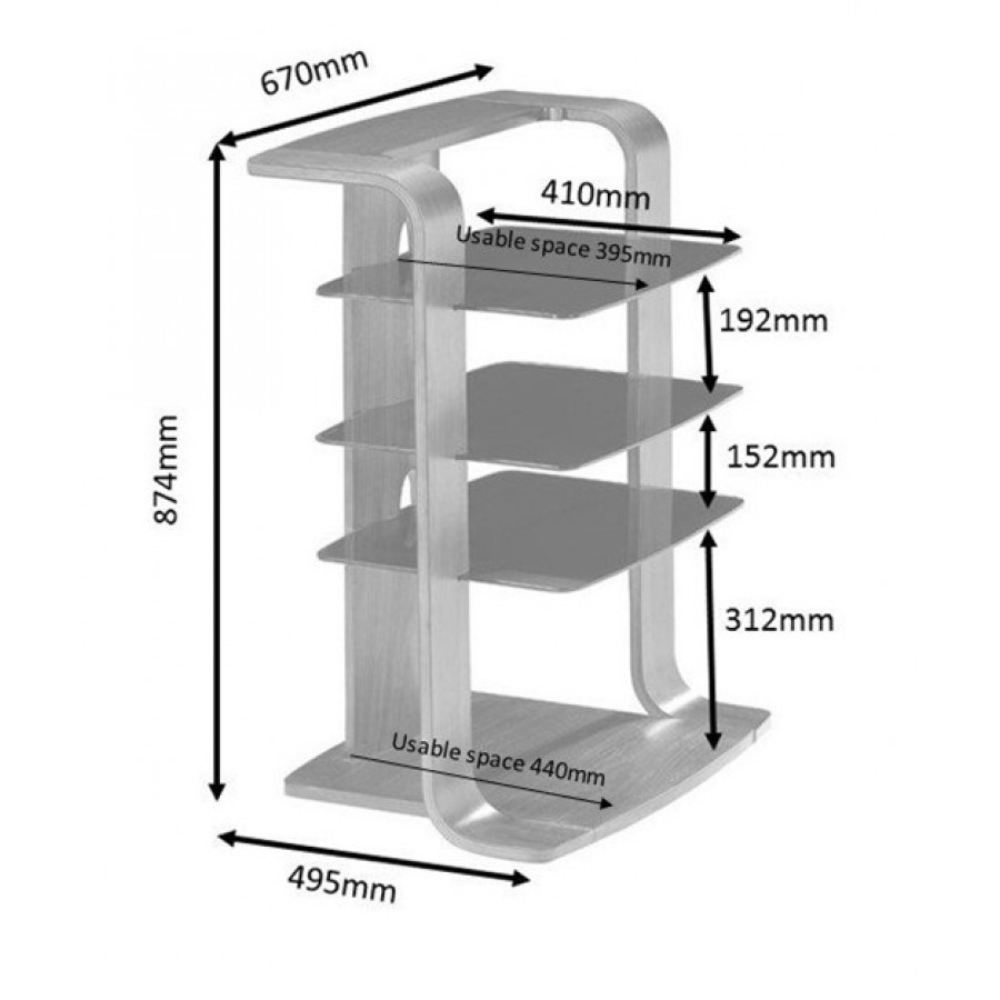 Curve Wooden Entertainment Unit